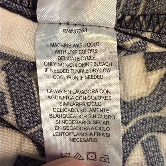 NWOT Laundry by Design Black and White Geometric Midi Dress - Picture 9 of 9